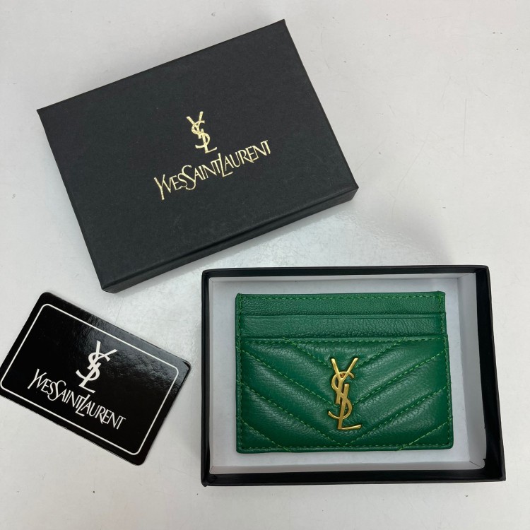 YVES SAİNT LAURENT CARD HOLDER YESİL